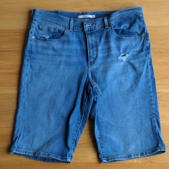 Levi's Pants - Levi's Distressed Denim Bermuda Shorts